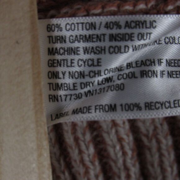 Knox Rose Women's Turtleneck Sweater Size Small Long Sleeve Woven Cream - Picture 8 of 10